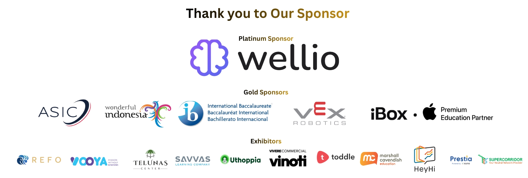 Sponsors and partners of the 9th Annual Convention SPK Indonesia